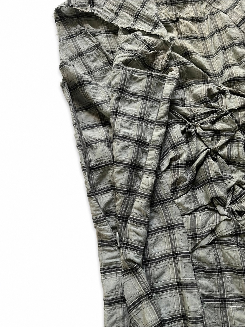 Ivan Grundahl Runway RSS2010 Plaid Deconstructed Asymmetric Langenlook Top 38/S - Picture 6 of 9